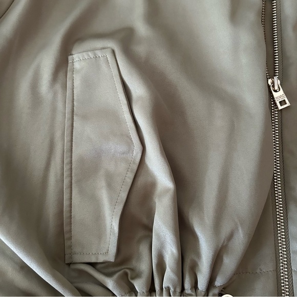 MARC NEW YORK Andrew Mark Satin-Feel Hooded Jacket in Chartreuse - Picture 8 of 11